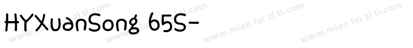 HYXuanSong 65S字体转换